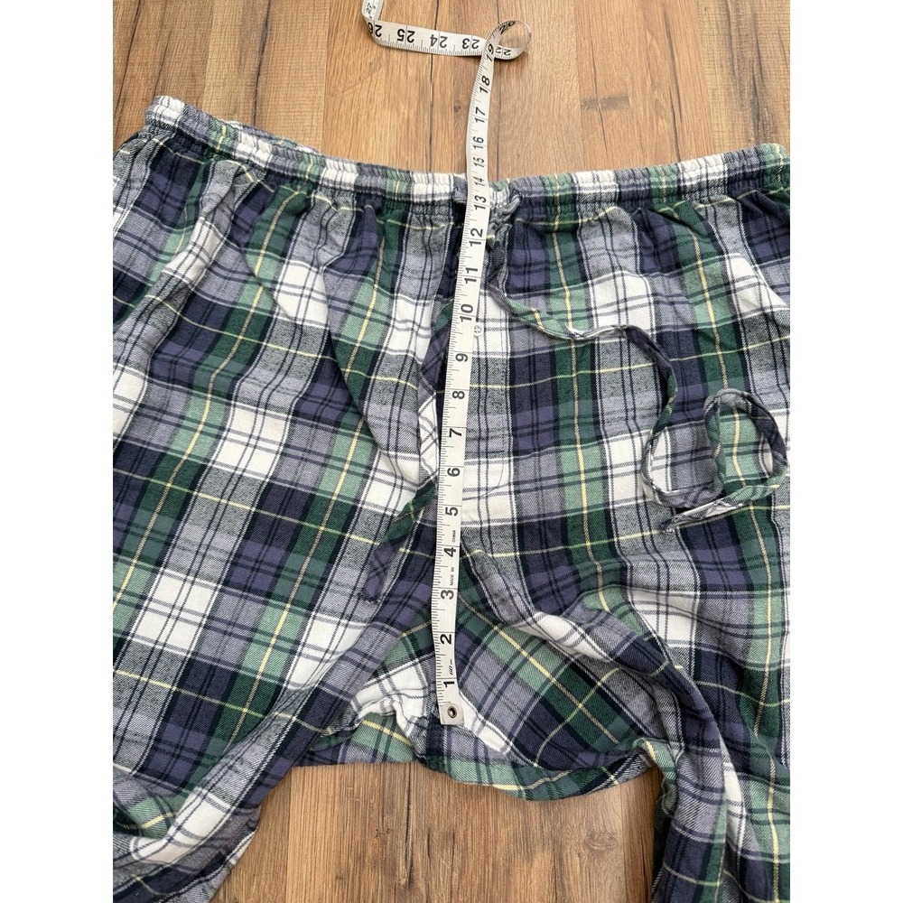 Disney Store Plaid Pajama Pants Green Blue Cotton‎ Lounge Sleep Size XL - Picture 8 of 8